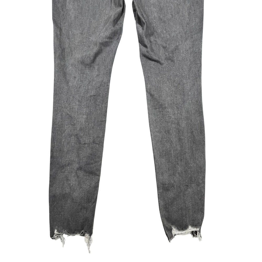 American Eagle Super Hi Rise Jegging Women's 8 Long Distressed Flame Hem Pockets - Picture 7 of 16